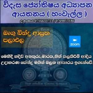 බෘගු බිංදු ආස්‍රත පලාඵල